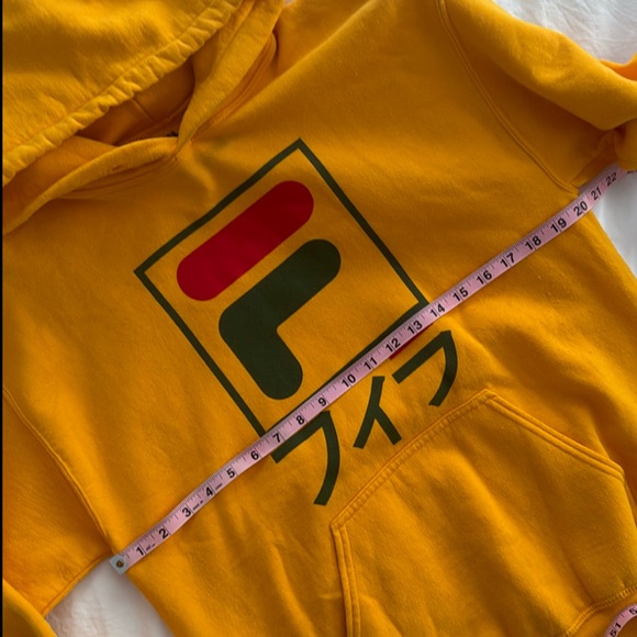Urban Outfitter’s Exclusive M Yellow Fila Hoodie - Picture 8 of 12
